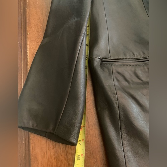 Jos A.Bank Brown Lambskin Leather Blazer - Picture 10 of 10